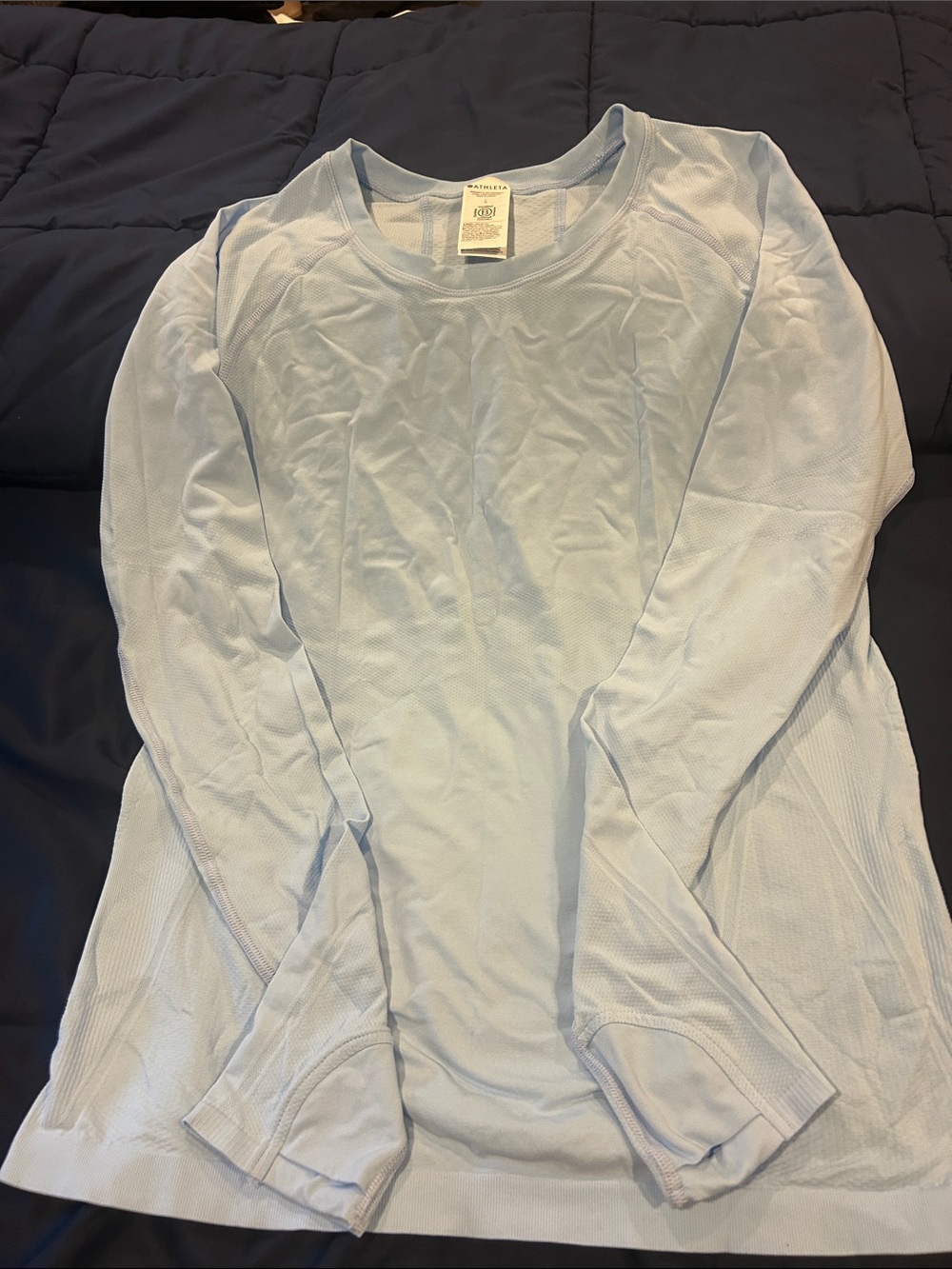 Athleta light Blue Long Sleeve  Top